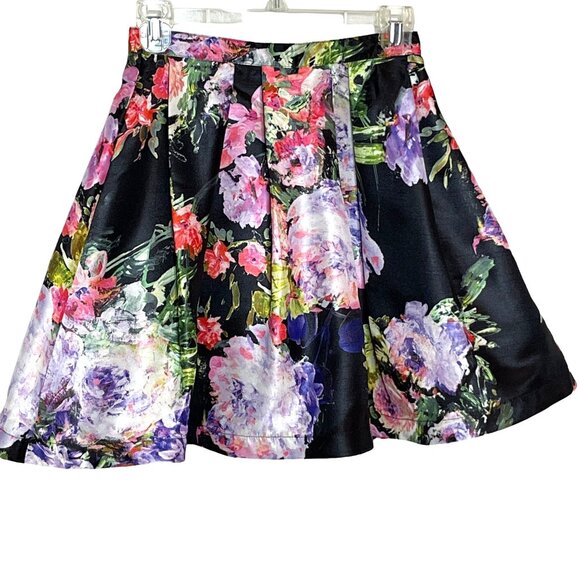 Sequin Hearts 2 Piece Party Dress Crop Top Floral Skirt Size 1 - Picture 6 of 16